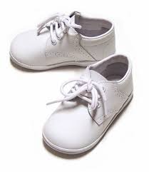 L'Amour Angel Baby Boys White Leather Dress Oxfords Shoes