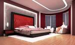 Bedroom. Red Brown Black Master Bedroom Decorating Ideas With Wall ...