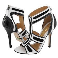 L A M B Noel Black White Sandals - Stylehive
