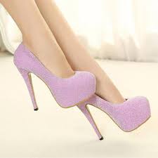 New Stylish Light Pink High Platform Prom Shoes - Heels