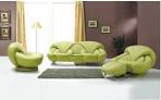 Furniture, Green Comfortable Living Room Chair With Unique Design ...