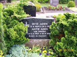 Grab von Antje Aden (geb. Frieden) (08.12.1901-20.05.1995 ...