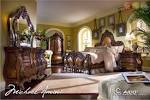 Chateau Beauvais Luxury King Bed Carved Wood 7pc Bedroom Set w ...