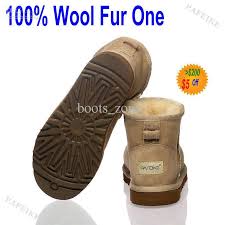 Cheap Wool Fur Boots Winter Boots Ankle Boots Pafeike Sand Suede ...