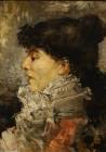 Sarah Bernhardt, Oil by Jules Bastien Lepage (1848-1884, France) - Jules-Bastien-Lepage-Sarah-Bernhardt