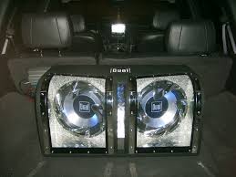 1200W 12\" dual subwoofers in a bandpass ported box