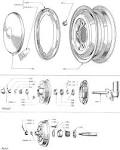 23: 100E wheel, hub cap, hubs, drums and bearings | Small Ford Spares