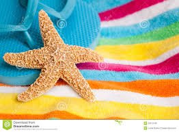 Flip Flops And Towel On The Beach Stock Photos - Image: 6447923