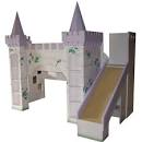 Fairy Princess Castle Bunk Bed with Slide and Luxury Baby Cribs in ...