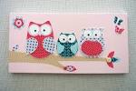 Baby girl room owl canvas Decor picture & wall by LittleMiine