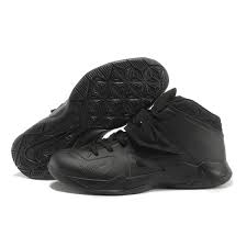 Nike Air Max LeBron James 7 All Black Basketball shoes on sale for ...