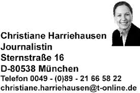 Christiane Harriehausen - Journalistin und Autorin - Impressum2