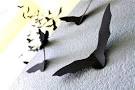 DIY Halloween Wall Decor : Bats Paper Sticker | Modern House Insight