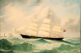 Full Rigged Ship \u0026#39;Mary Scott\u0026#39; - M. McLachlan als Kunstdruck oder ... - full_rigged_ship_mary_scott_hi