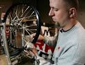 Mike Holt at RK EXCEL America, cranking away on his latest wheel. - wheel400