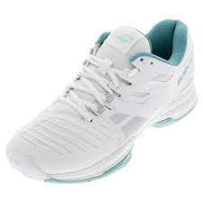 BABOLAT Women`s SFX2 All Court Tennis Shoes White and Blue