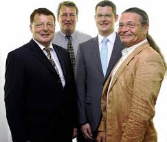 Das Freiburger Business-Angel-Gründungsteam (von links): Peter Unkelbach, Carl Seitz, Philipp Unkelbach und Manfred Schlatter. Foto: Kunz