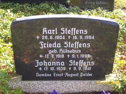 Grab von Johanna Steffens (17.10.1939-09.09.1941), Friedhof Bargebur - bp097