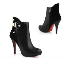 Boots Elegant Girls Black Pump Shoes High Heel For Sale Online ...