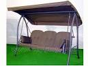 Buy three-seat soft swing with awning