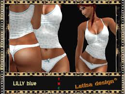 Second Life Marketplace - Lilly blue underwear set - Lilly_blue