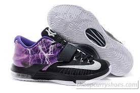 Nike KD 7 Lighting Black Purple Silver Basketball Shoes [KD_03287 ...