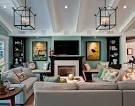 Living Room. Brilliant Idea to Design Living Room with Blue Accent ...