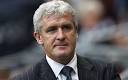 Frustrated: Mark Hughes is not