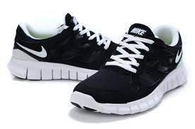 Discount Nike Free Run 2 Womens Black White Running Shoes - $52.99