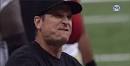 JIM HARBAUGH Dropped an F-bomb During the Saints Final Drive | The.