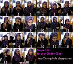 Moonsense: Cara Memakai Hijab 22 ~ Pashmina Chiffon Untuk Si Pipi ...
