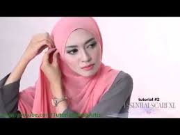 Cara Berjilbab wajah Bulat Hijab pashmina simple Kreasi ...