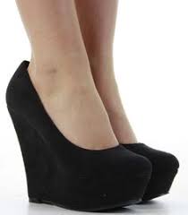 Ladies Wedge Sandals Womens High Heel Platform Black Beige Cream ...