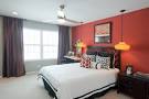 Bedroom Interior Design with Red Wall Color Scheme - Home Interior ...