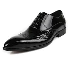 Aliexpress.com : Buy Black patent leather mens dress shoes man ...