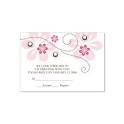 Pink & Brown RSVP Card Templates - Crystal Fuschia Do It Yourself