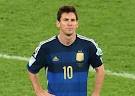 Argentina-Germany, 2014 World Cup: Lionel Messi is sad.