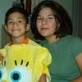 David Trevino in his SpongeBob SquarePants costume with Mom, Angie - 080304_angie_david_as_spongebob_t