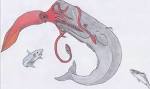 Sperm whale v.s Giant squid by ~Dark-Hyena on deviantART