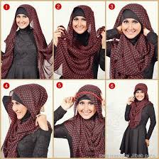 Cara Pemakaian Jilbab Segi Empat Praktis dan Simpel
