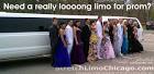 Chicago prom limo and prom party bus split packages w/