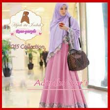 Baju Muslim Modern Terbaru 2015 Adindha Syar'i P175 | Gamis Pesta ...