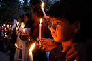 A candlelight vigil to mourn the dead in a park opposite the BDR ... - bdr-candle-light-mourning-6001
