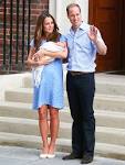 Royal Baby Appearance: Kate Middleton Blue Jenny Packham Dress.