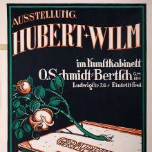 Werbeplakat zur Ausstellung „Grafik“ von Hubert Wilm im Jahr 1917. Themen. Kunst und Kultur in der Zeit Prinzregent Luitpolds. Objekte
