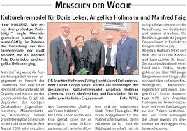 Koblenzer Kulturehrennadel für Doris Leber, Angelika Hollmann und ... - loka-3.7.2013-S.-3-Kulturehrennndel