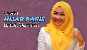 Tutorial Hijab - Cara Memakai Jilbab Paris Segi Empat Untuk Sehari ...