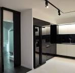 Natural Contemporary Black White Apartment Kitchen Design | Trend ...