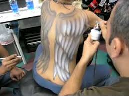 Women and Angel Body Painting
