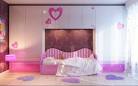 Cute Bedroom Design Ideas for Girls: Barbie And Heart Themed With ...